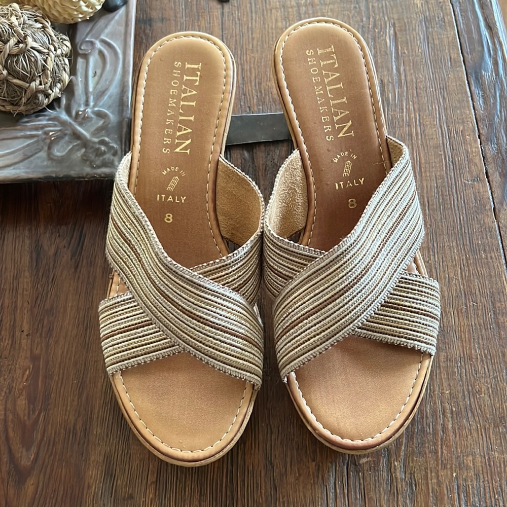 Italian Shoemakers Wedge Sandals